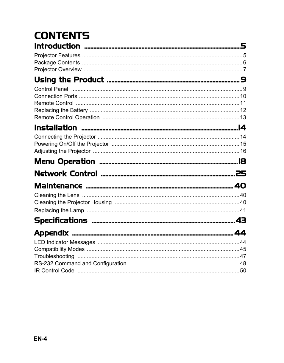 VIEWSONIC PJD6221 DLP Projector VS12472 User Manual | Page 7 / 59