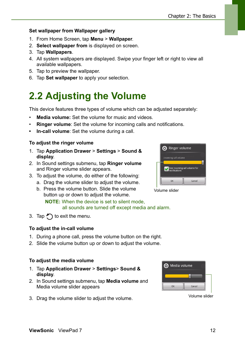 2 adjusting the volume | VIEWSONIC VS13761 User Manual | Page 24 / 67