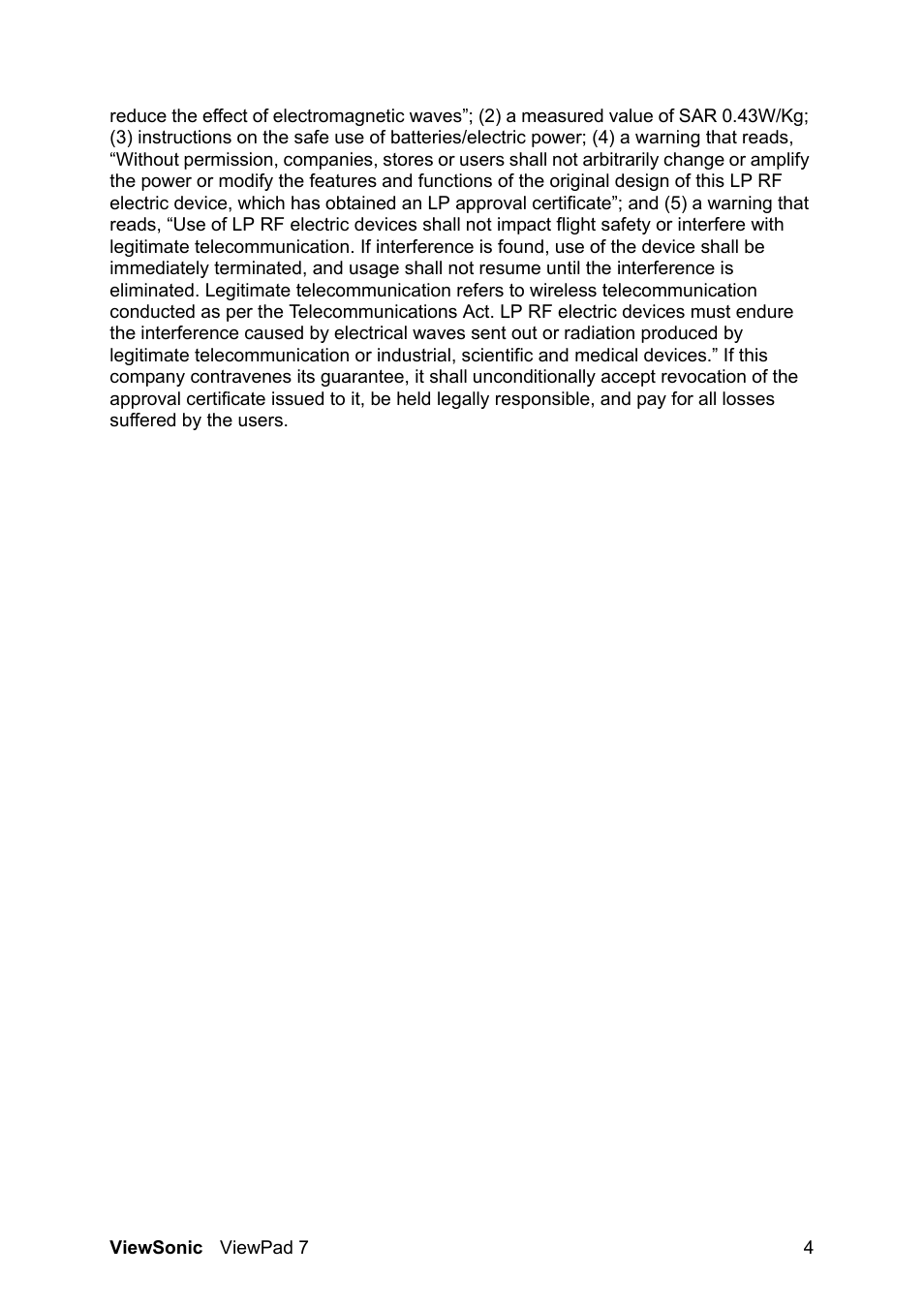 VIEWSONIC VS13761 User Manual | Page 5 / 67