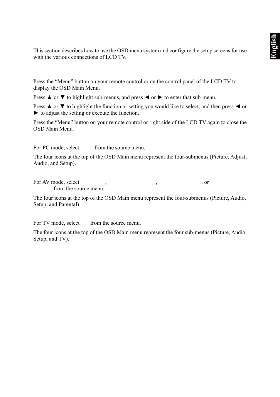 On screen display menu system (osd) | VIEWSONIC VS10945-1G User Manual | Page 22 / 113