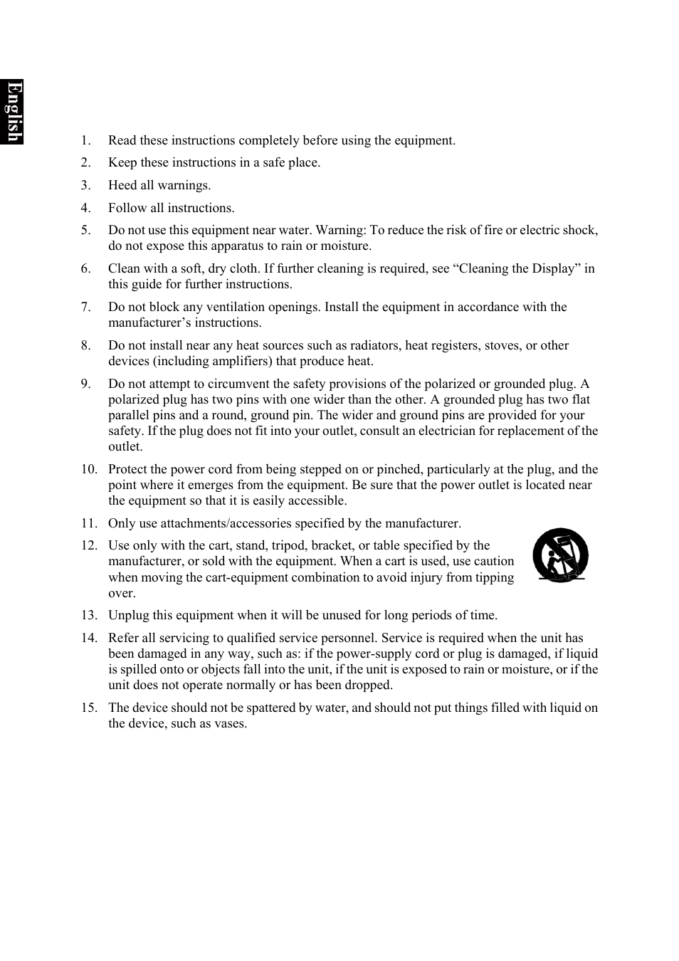 Important safety instructions | VIEWSONIC VS10945-1G User Manual | Page 3 / 113
