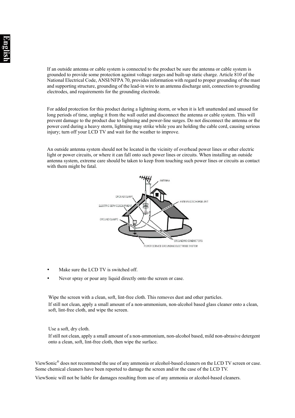 Antenna installation instructions | VIEWSONIC VS10945-1G User Manual | Page 5 / 113
