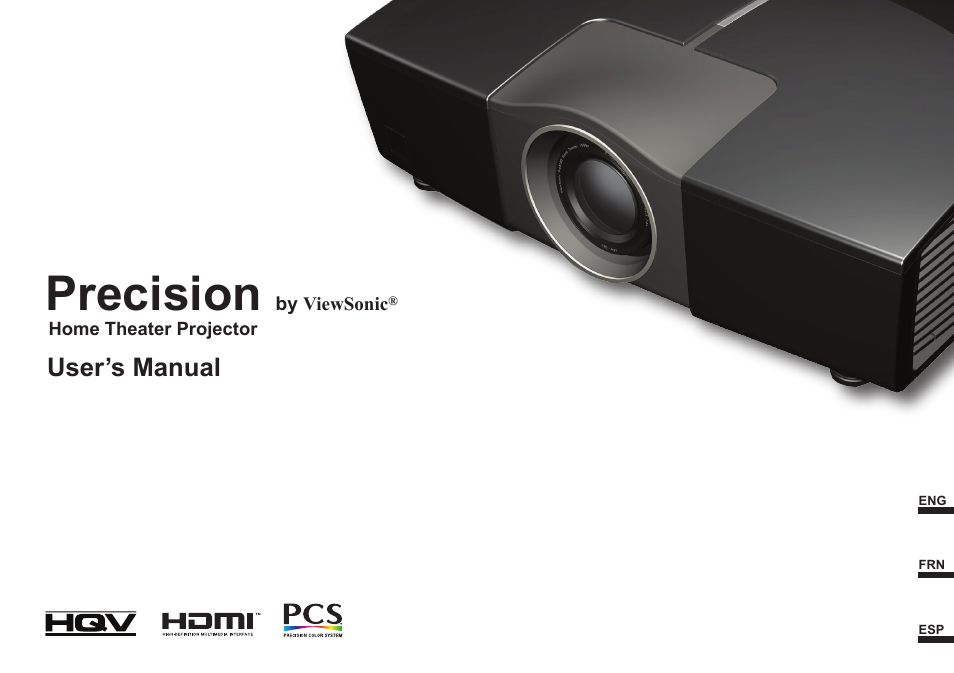VIEWSONIC Precision VS11856 User Manual | 60 pages