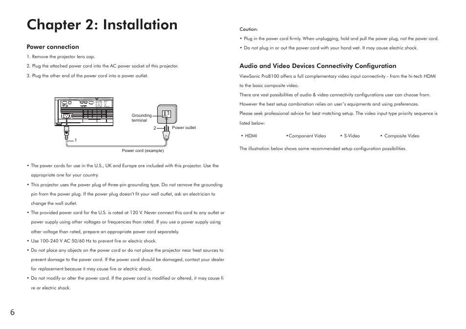 Chapter 2: installation | VIEWSONIC Precision VS11856 User Manual | Page 10 / 60