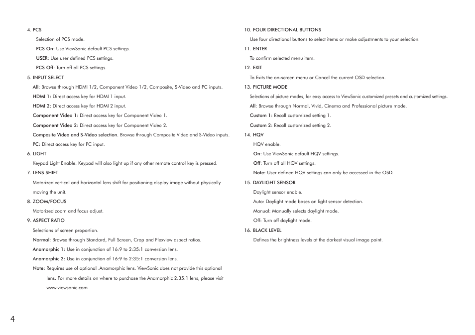 VIEWSONIC Precision VS11856 User Manual | Page 8 / 60