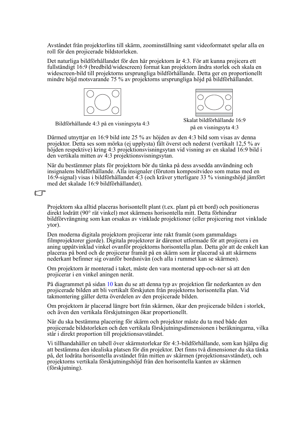 Erhålla önskad storlek på projicerad bild | VIEWSONIC VS11959 User Manual | Page 14 / 57