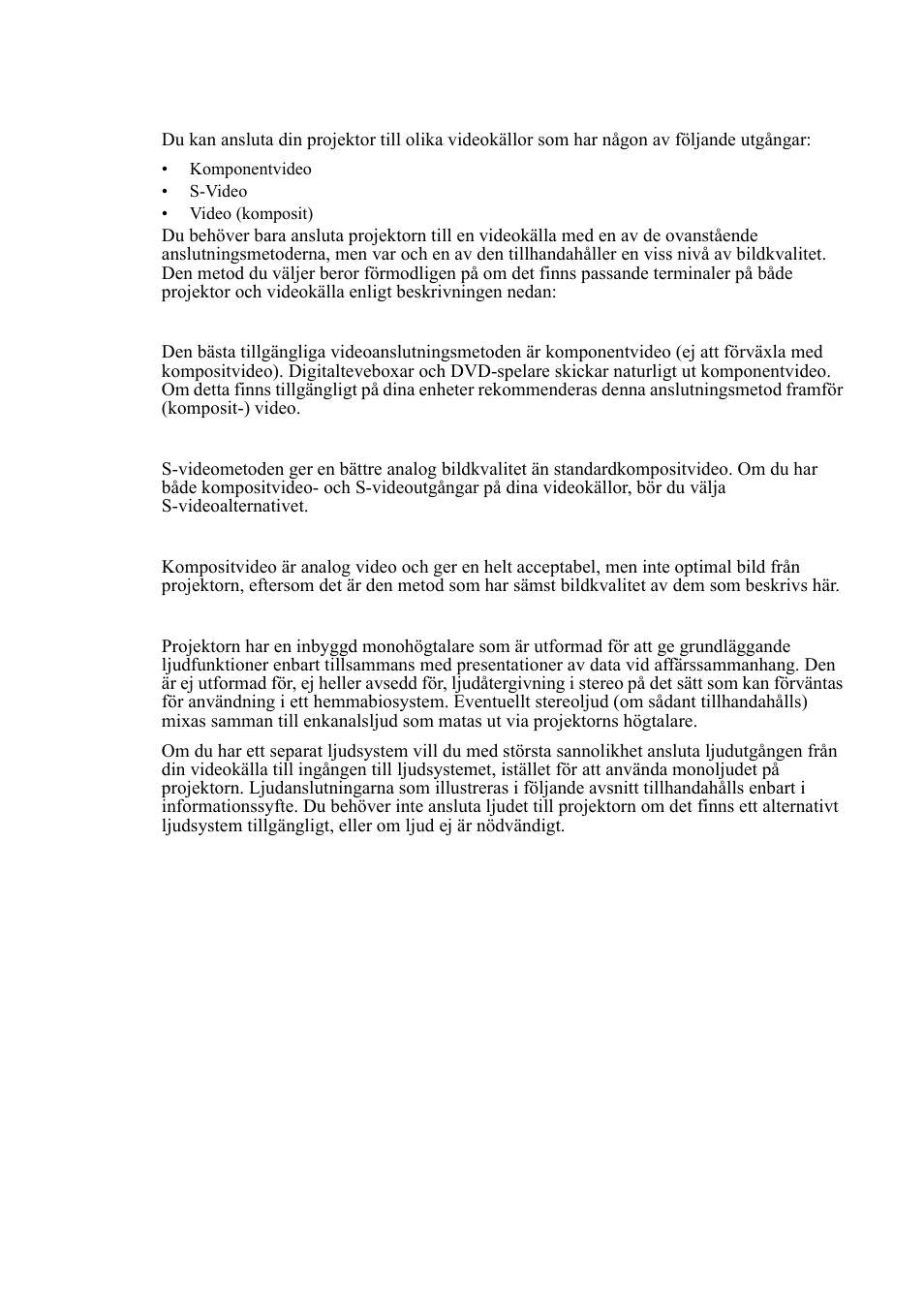 Ansluta videokällor | VIEWSONIC VS11959 User Manual | Page 19 / 57