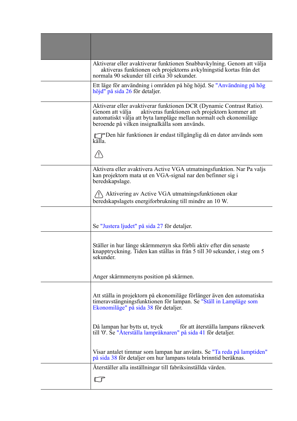 Menyn systeminställning : avancerad | VIEWSONIC VS11959 User Manual | Page 41 / 57