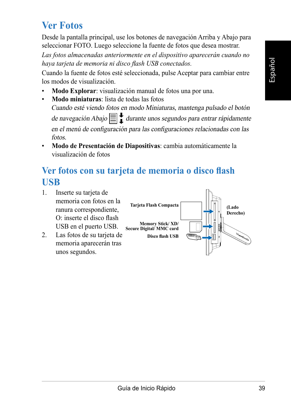 Ver fotos | VIEWSONIC DPX1002 User Manual | Page 39 / 47