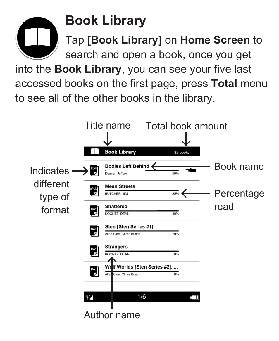 Book library | VIEWSONIC VS13394 User Manual | Page 35 / 73