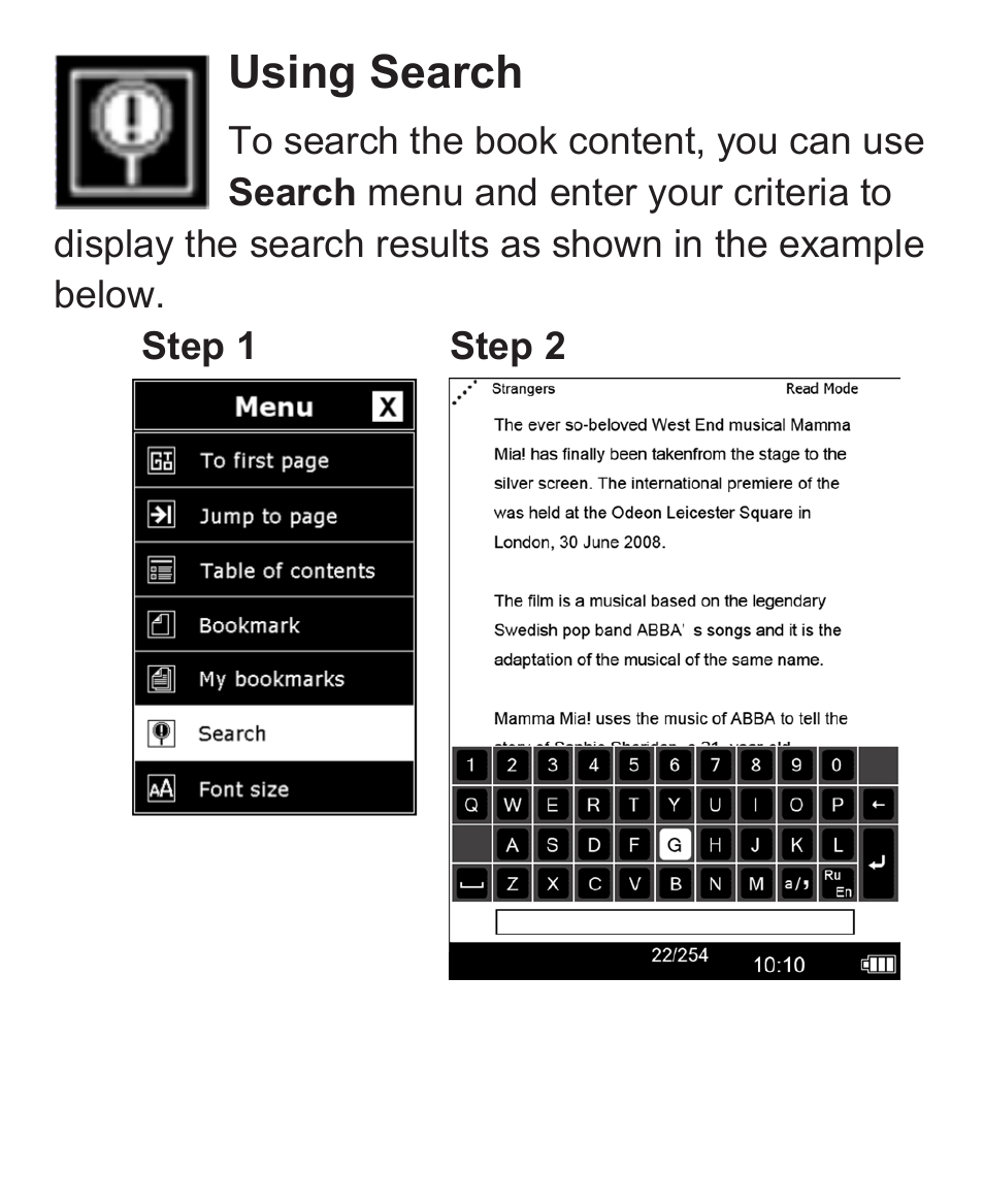 Using search | VIEWSONIC VS13394 User Manual | Page 47 / 73