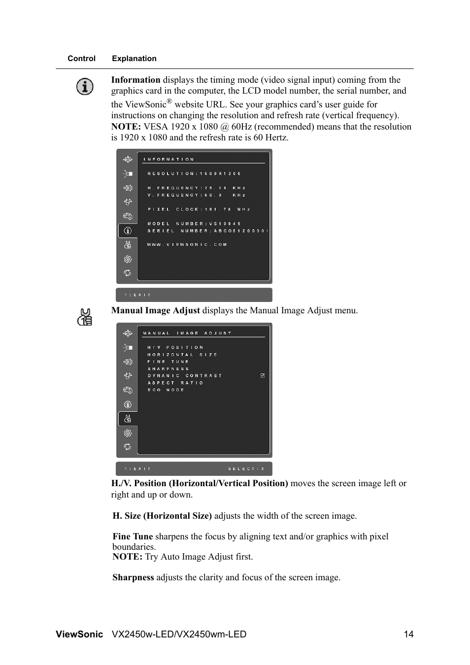 VIEWSONIC VX2450wm-LED User Manual | Page 17 / 27