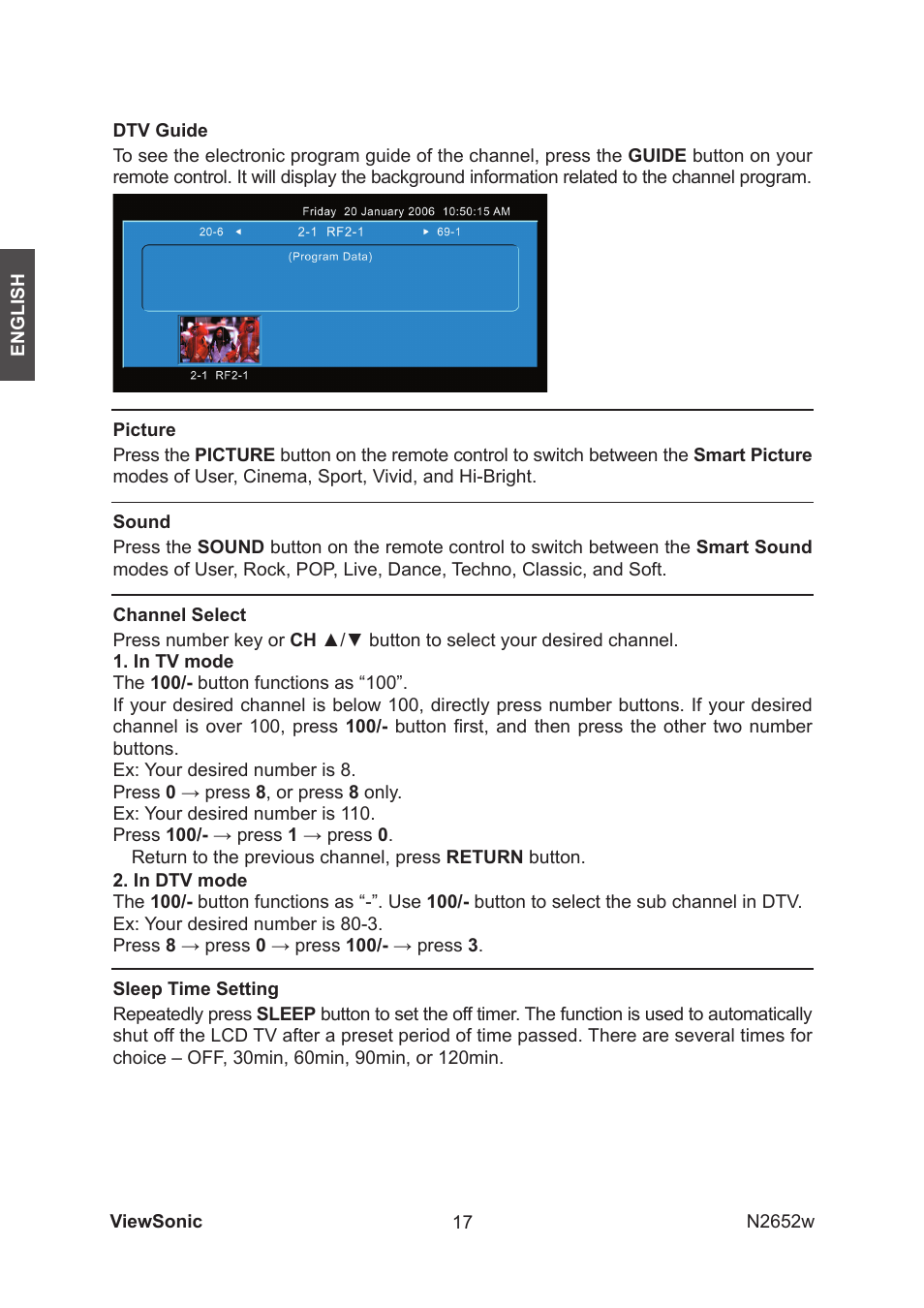 VIEWSONIC VS11620-1M User Manual | Page 19 / 36