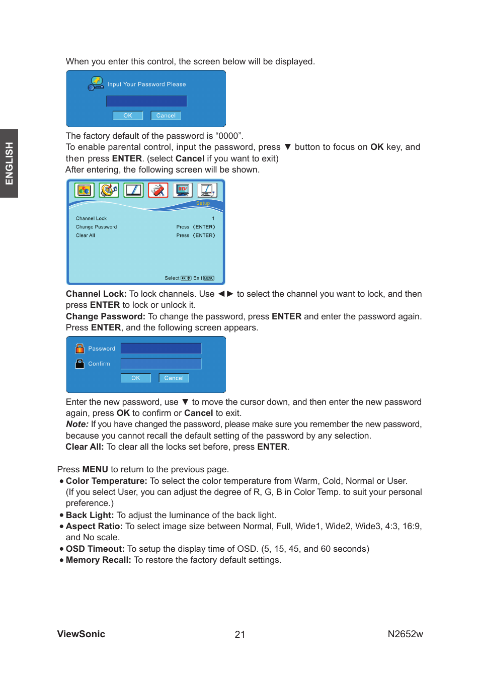 VIEWSONIC VS11620-1M User Manual | Page 23 / 36