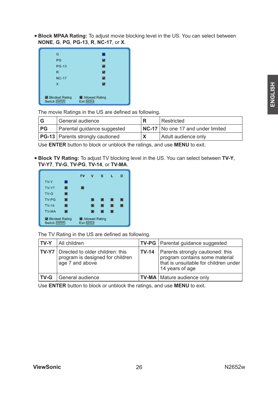 VIEWSONIC VS11620-1M User Manual | Page 28 / 36