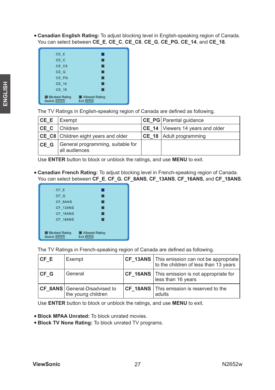 VIEWSONIC VS11620-1M User Manual | Page 29 / 36