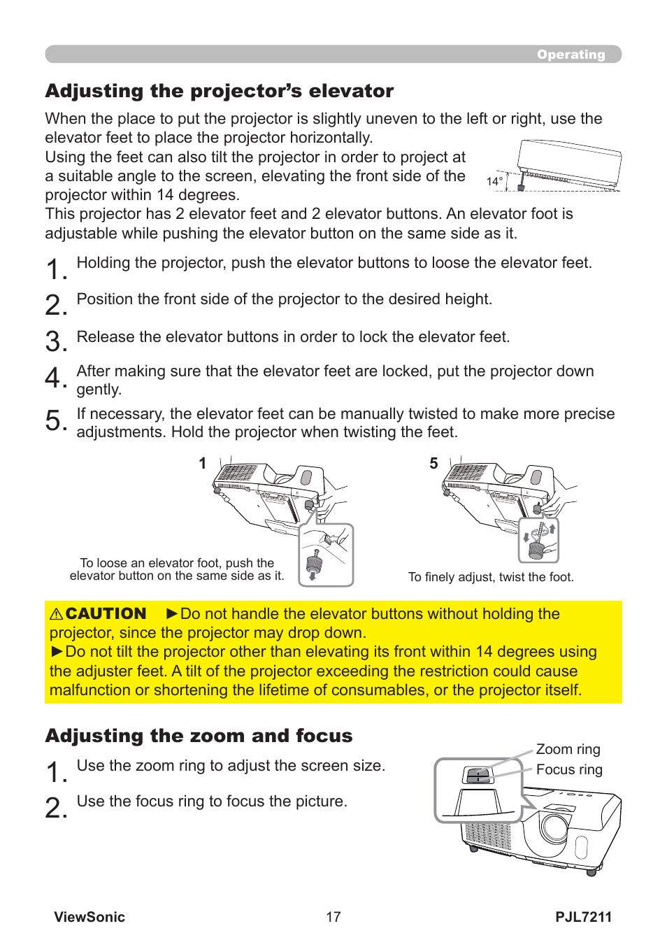 VIEWSONIC PJL7211 User Manual | Page 22 / 71