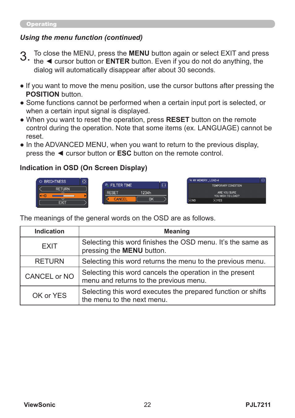 VIEWSONIC PJL7211 User Manual | Page 27 / 71