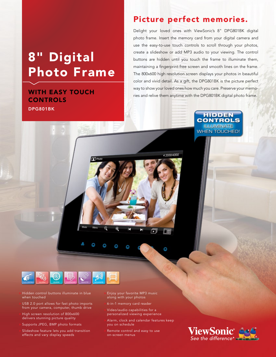 VIEWSONIC DPG801BK User Manual | 2 pages