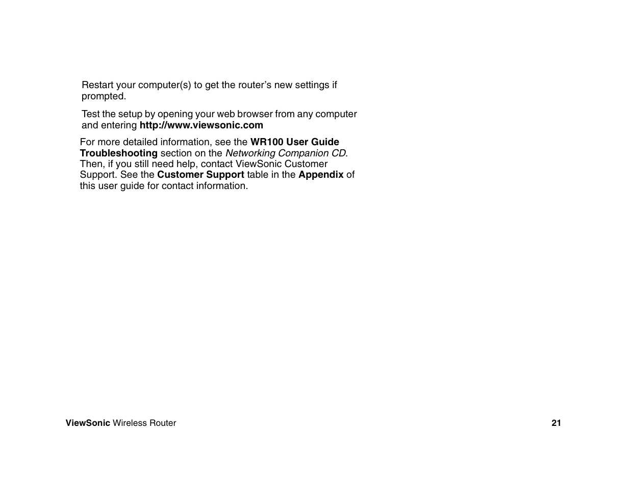 VIEWSONIC WR100 User Manual | Page 25 / 66