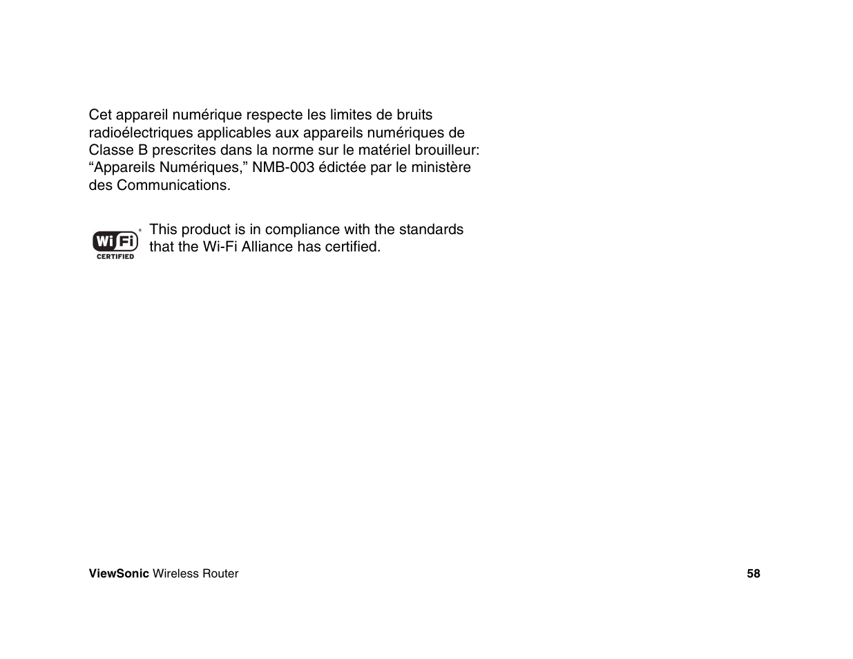 VIEWSONIC WR100 User Manual | Page 62 / 66
