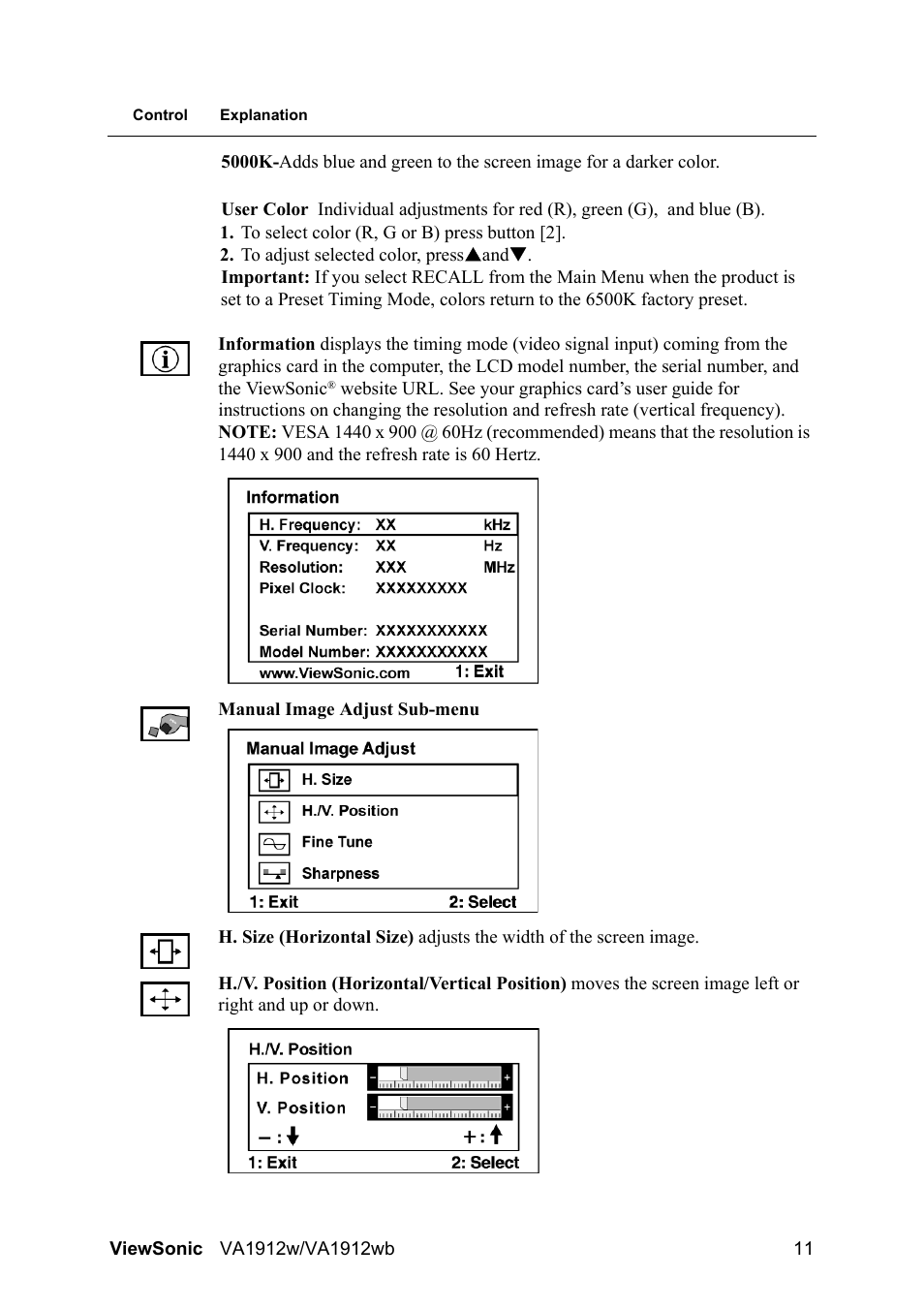 VIEWSONIC VA1912wb User Manual | Page 14 / 22