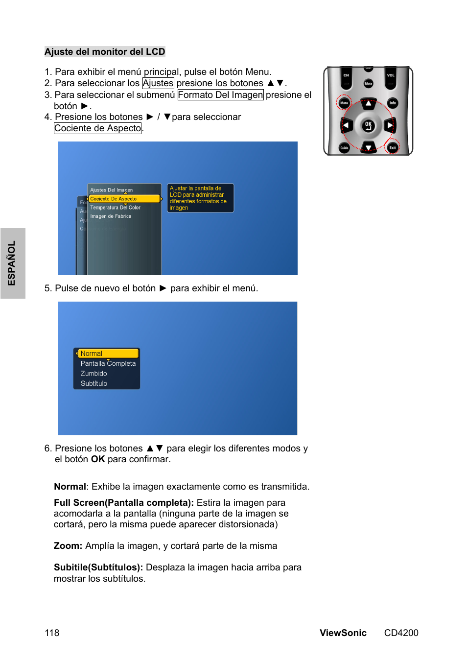 VIEWSONIC CD4200 User Manual | Page 125 / 149