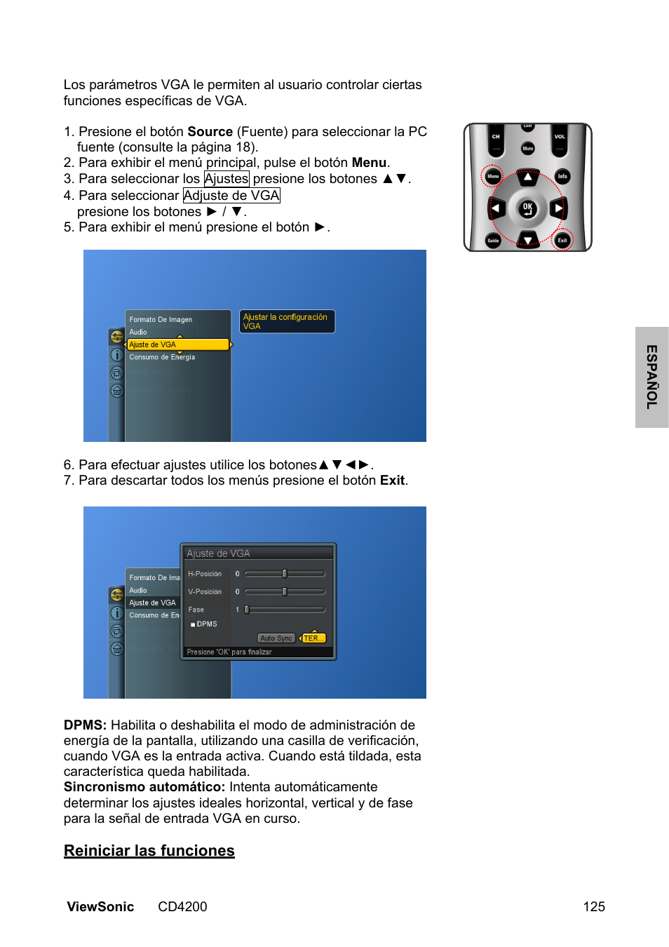 VIEWSONIC CD4200 User Manual | Page 132 / 149