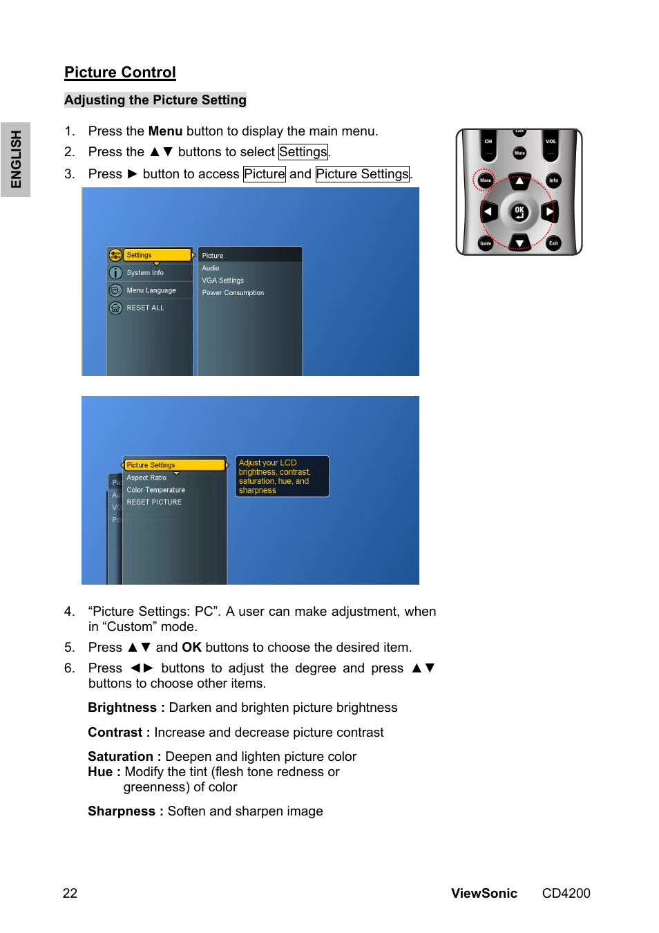 VIEWSONIC CD4200 User Manual | Page 29 / 149