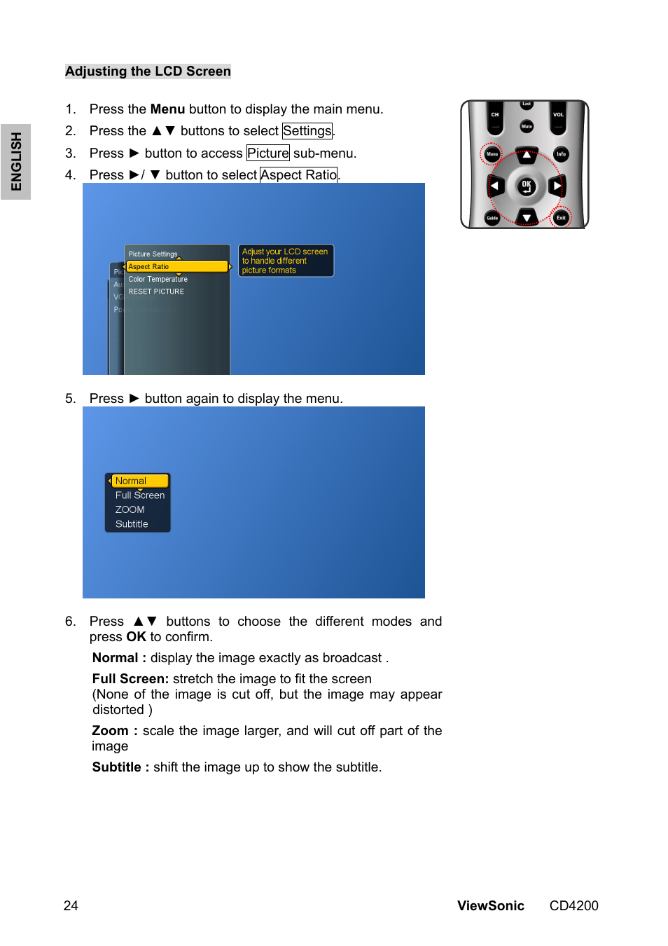 VIEWSONIC CD4200 User Manual | Page 31 / 149