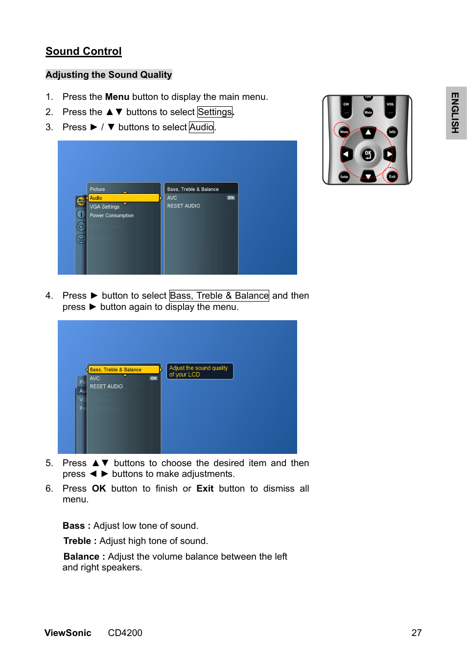 VIEWSONIC CD4200 User Manual | Page 34 / 149
