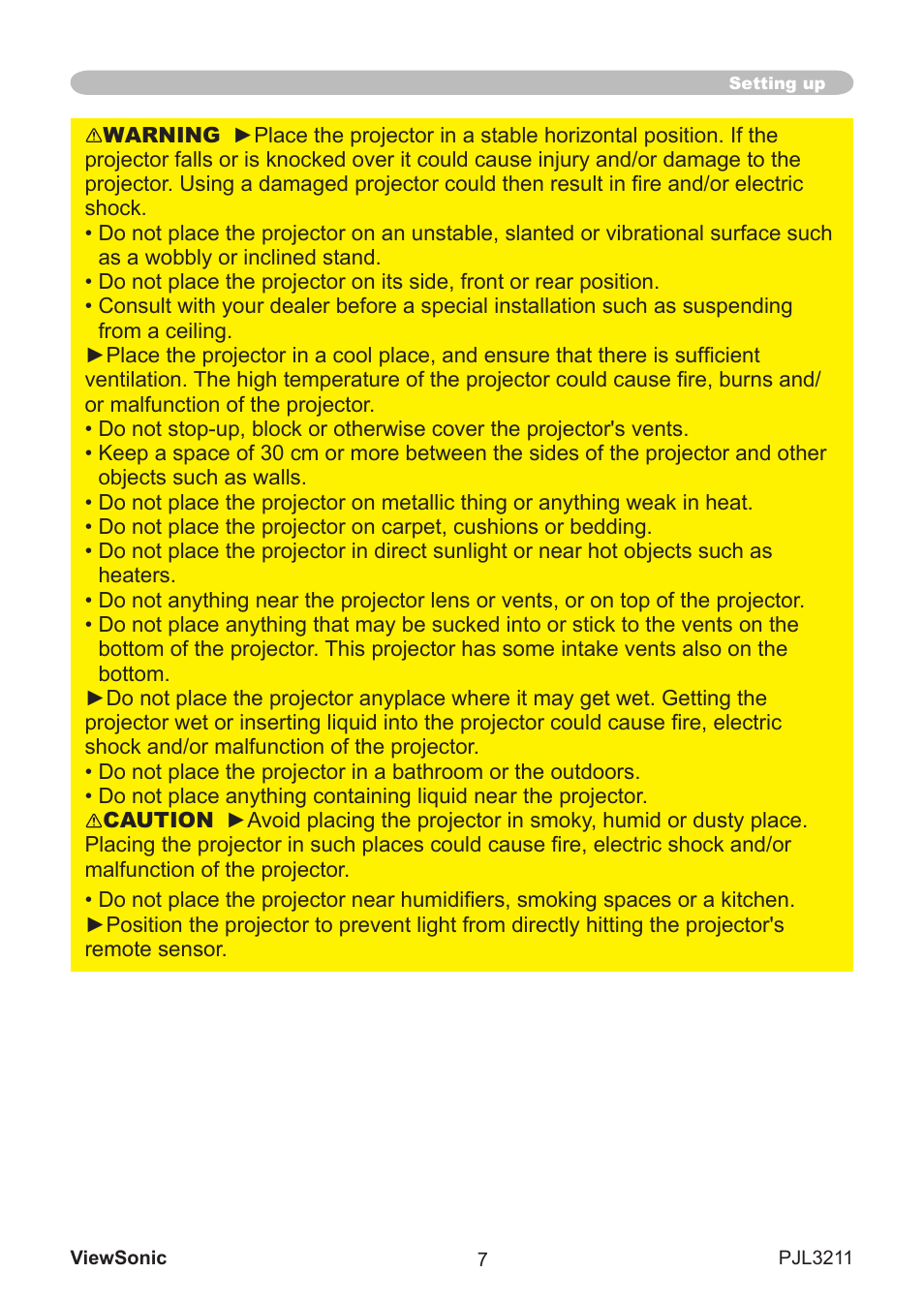 VIEWSONIC PJL3211 User Manual | Page 12 / 78