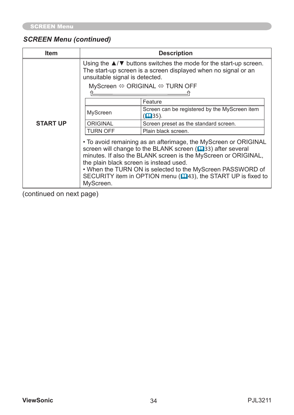VIEWSONIC PJL3211 User Manual | Page 39 / 78