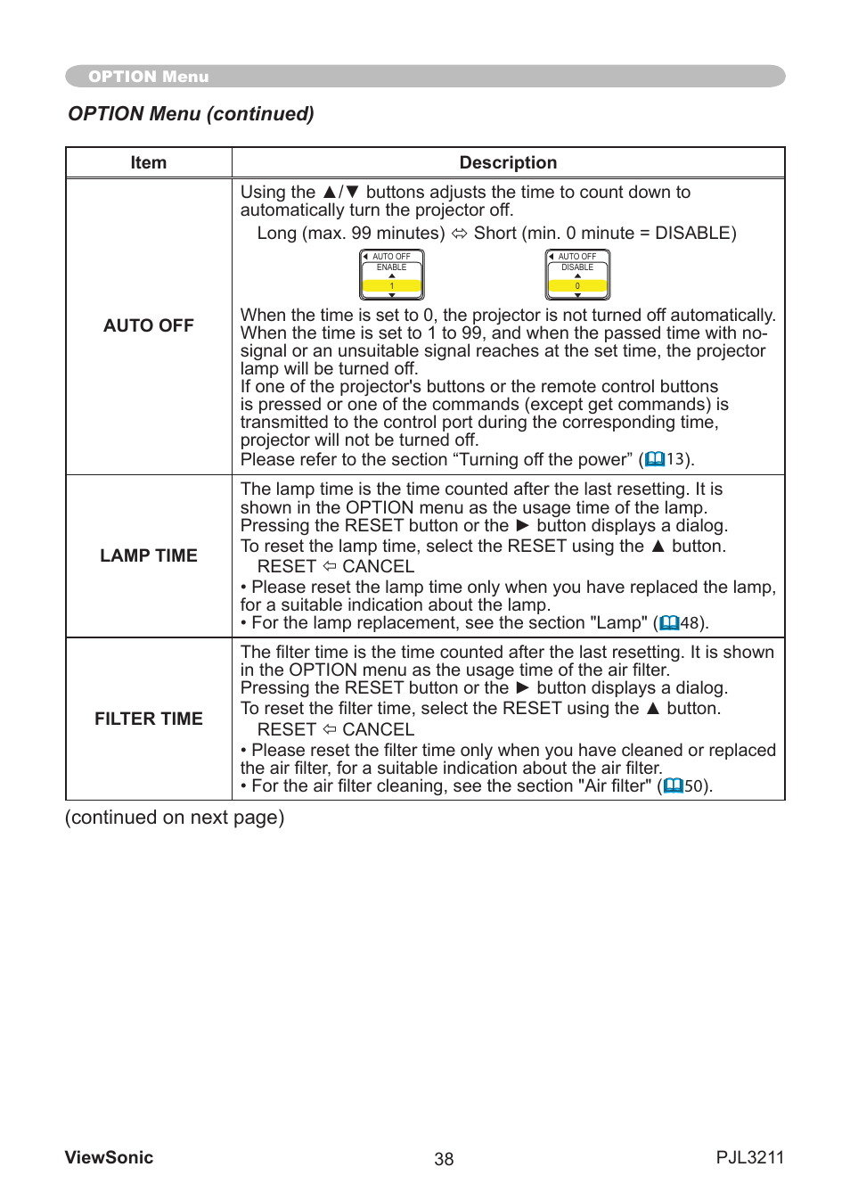 VIEWSONIC PJL3211 User Manual | Page 43 / 78