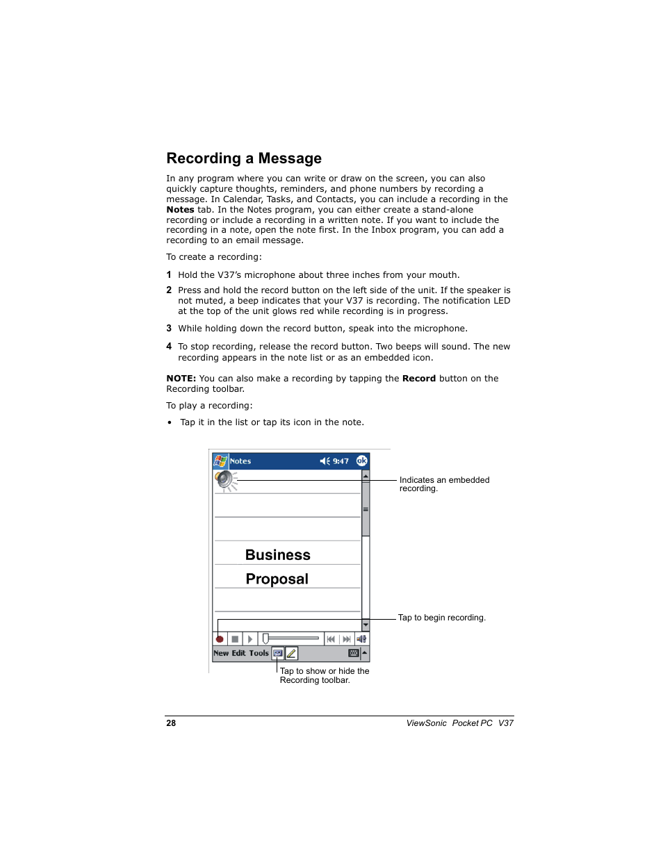 5hfruglqj d 0hvvdjh | VIEWSONIC V 37 User Manual | Page 35 / 92