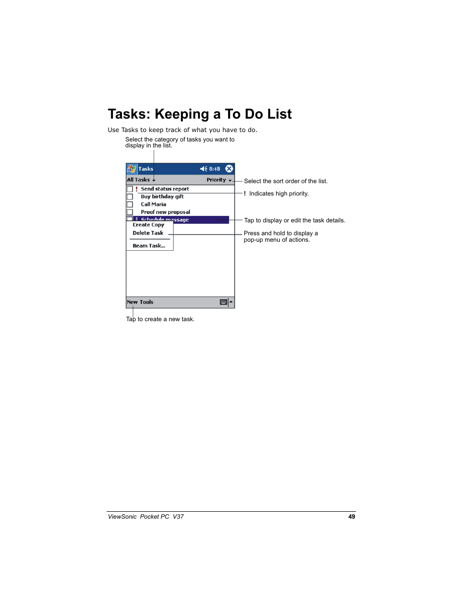 7dvnv .hhslqj d 7r 'r /lvw | VIEWSONIC V 37 User Manual | Page 56 / 92