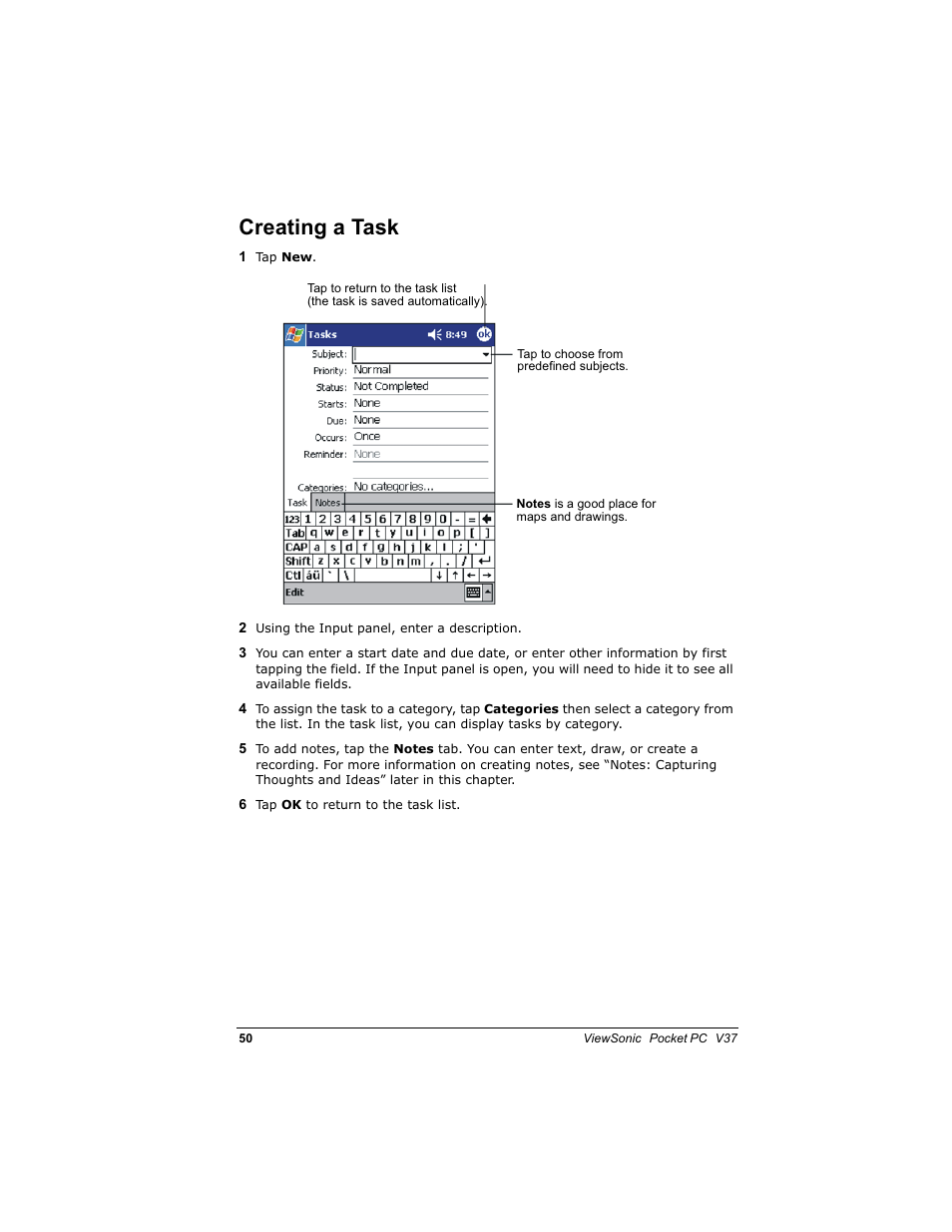 Uhdwlqj d 7dvn | VIEWSONIC V 37 User Manual | Page 57 / 92