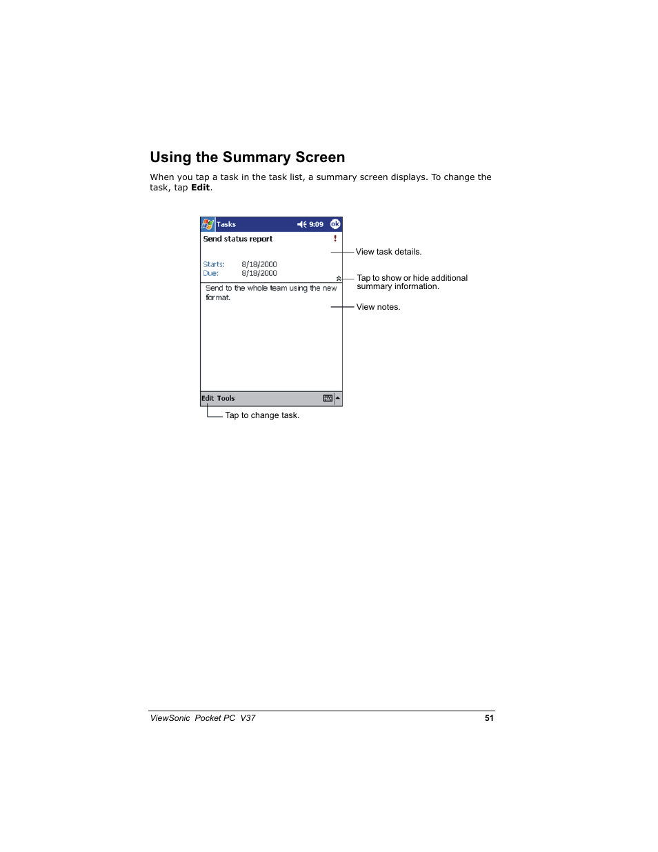 8vlqj wkh 6xppdu\ 6fuhhq | VIEWSONIC V 37 User Manual | Page 58 / 92