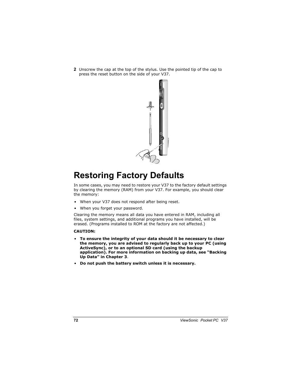 5hvwrulqj )dfwru\ 'hidxowv | VIEWSONIC V 37 User Manual | Page 79 / 92