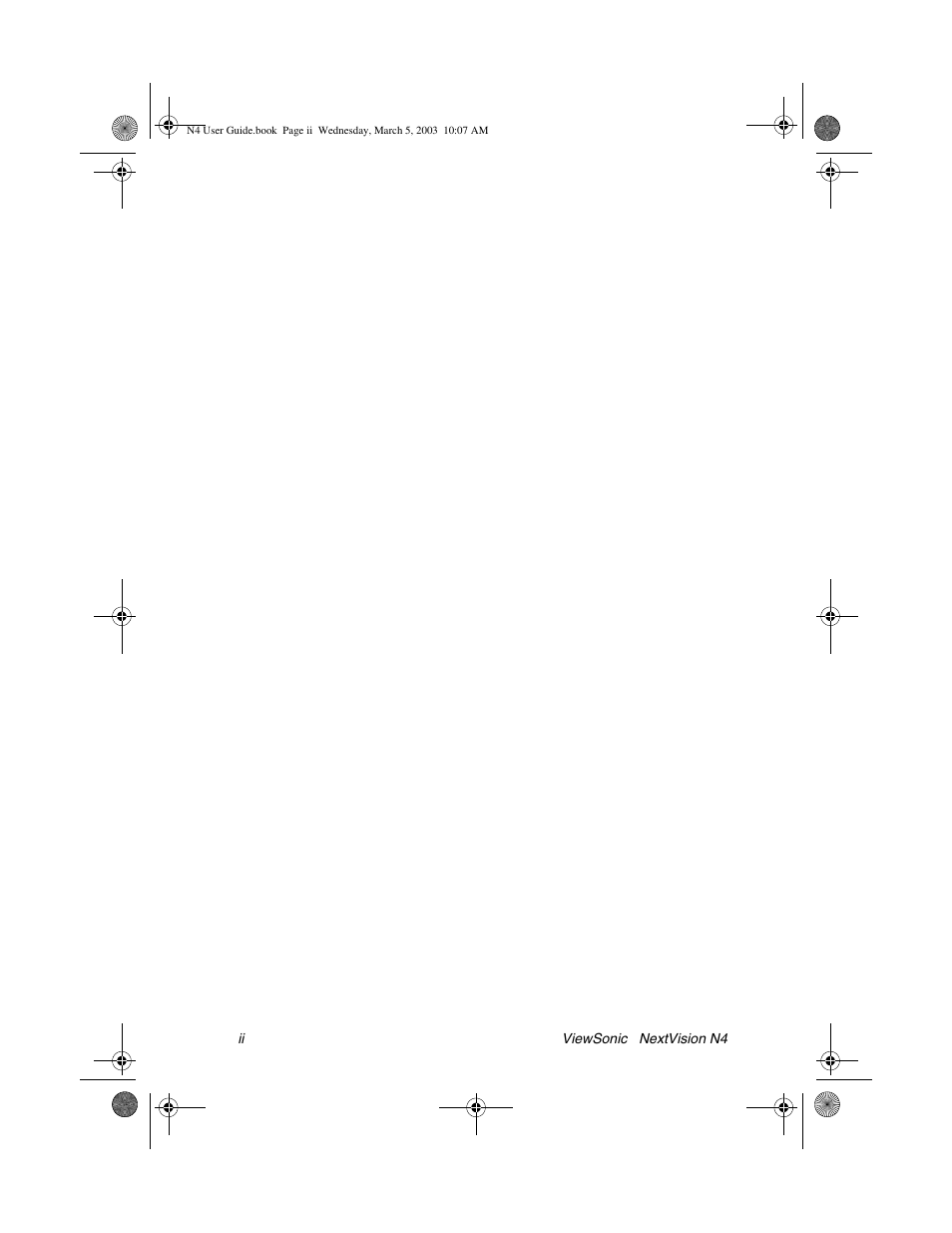 VIEWSONIC NEXTVISION N4 User Manual | Page 3 / 22