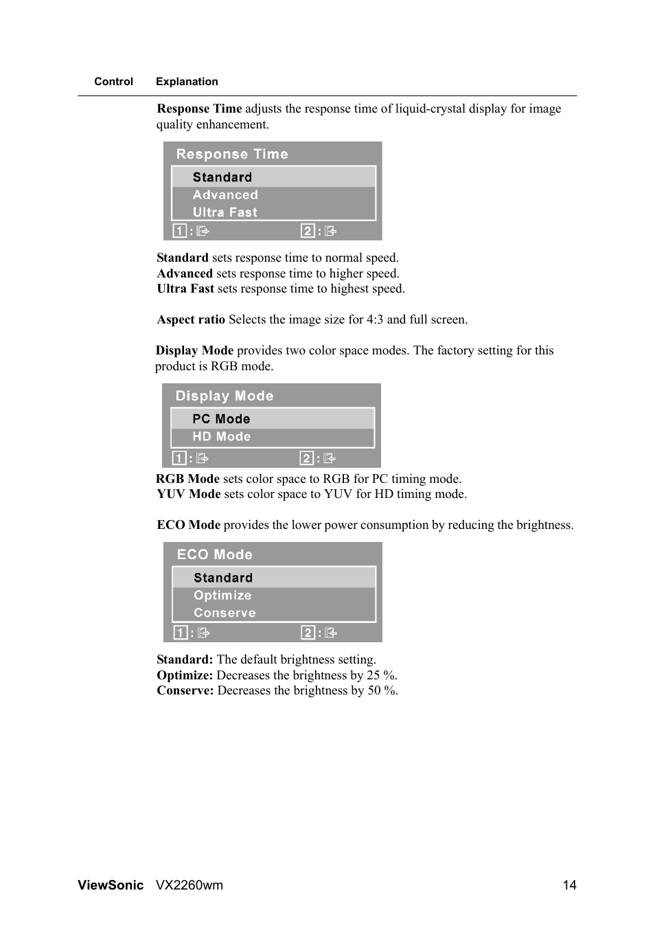 VIEWSONIC VX2260WM User Manual | Page 16 / 26
