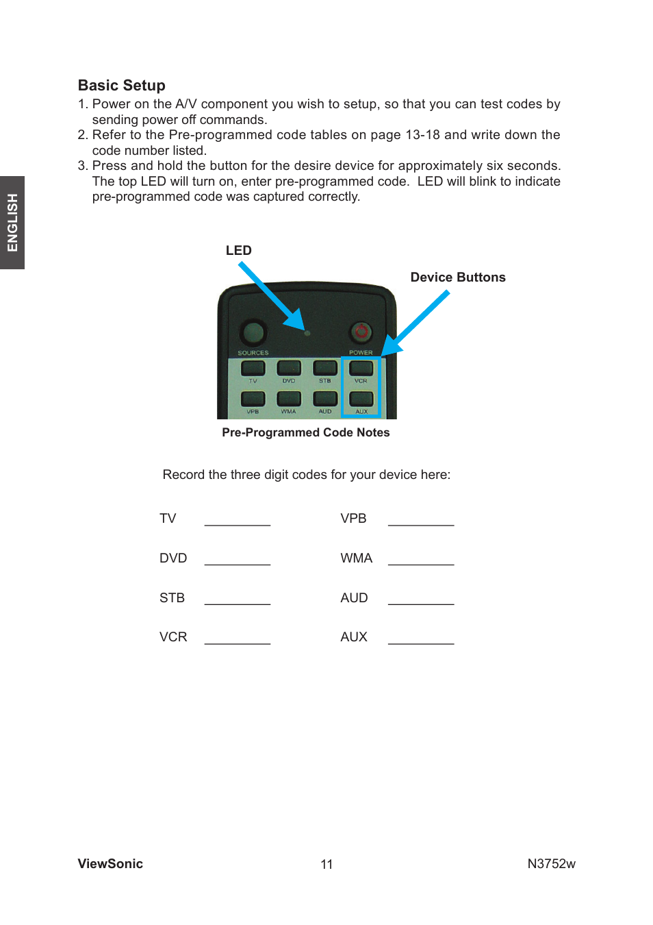 VIEWSONIC N3752w User Manual | Page 13 / 40