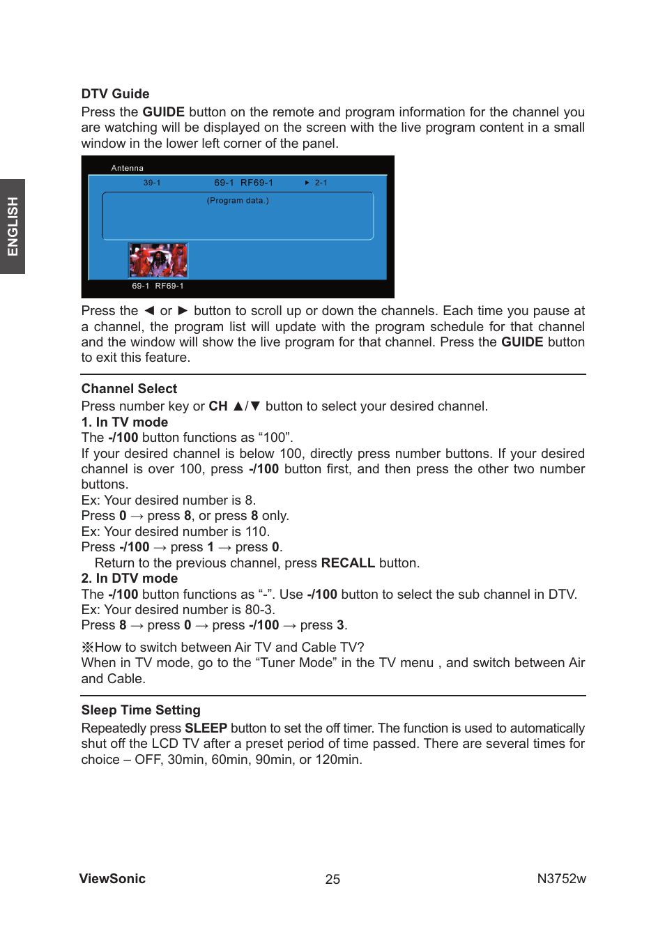 VIEWSONIC N3752w User Manual | Page 27 / 40