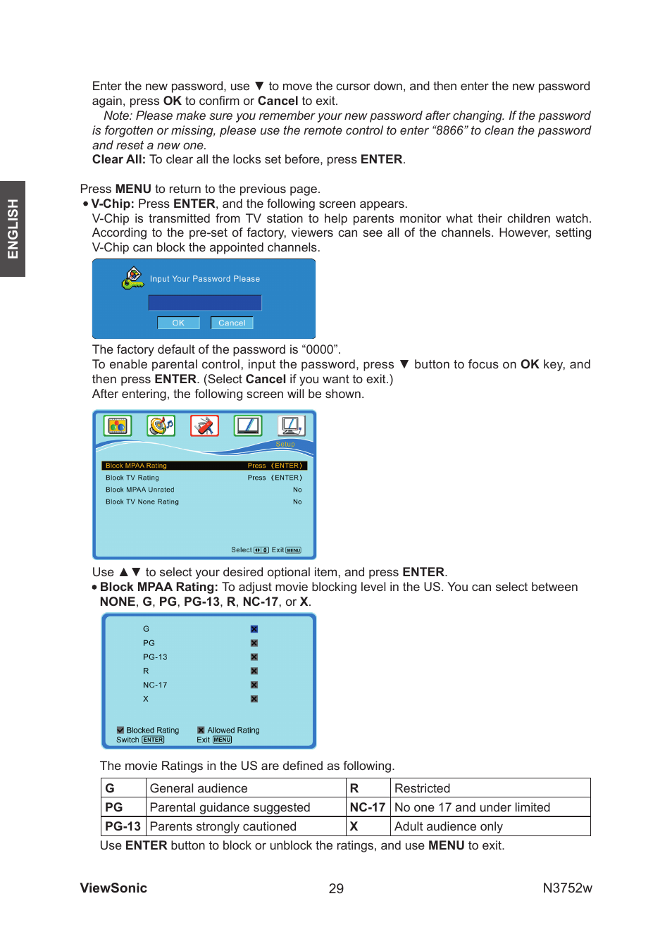 VIEWSONIC N3752w User Manual | Page 31 / 40