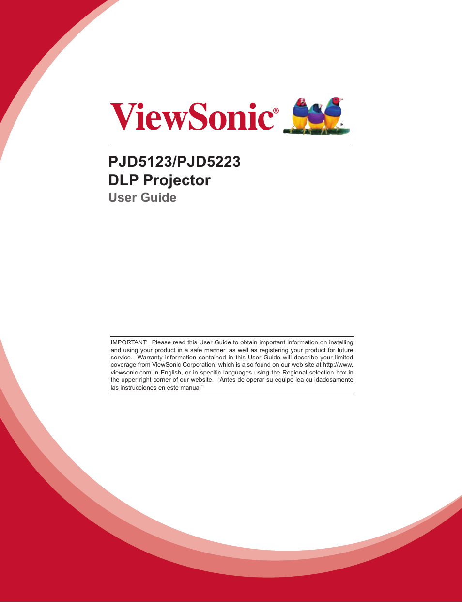 VIEWSONIC PJD5123 User Manual | 53 pages