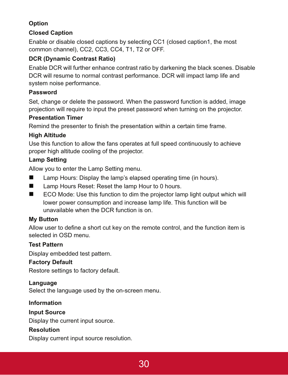 VIEWSONIC PJD5123 User Manual | Page 33 / 53