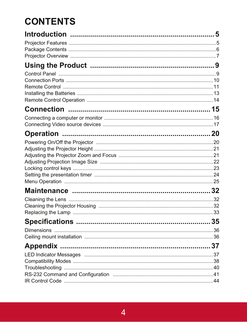 VIEWSONIC PJD5123 User Manual | Page 7 / 53