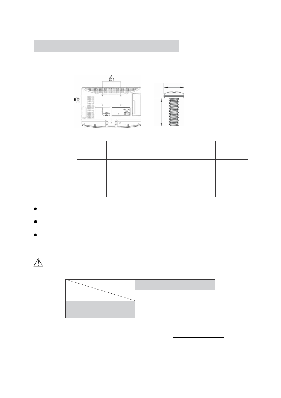 Getting started, Wall mount kit specifications (vesa) | VIEWSONIC VS12119-1M User Manual | Page 17 / 42