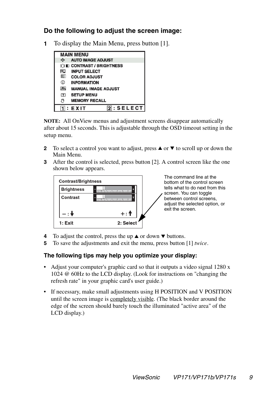 VIEWSONIC VP171 User Manual | Page 10 / 22