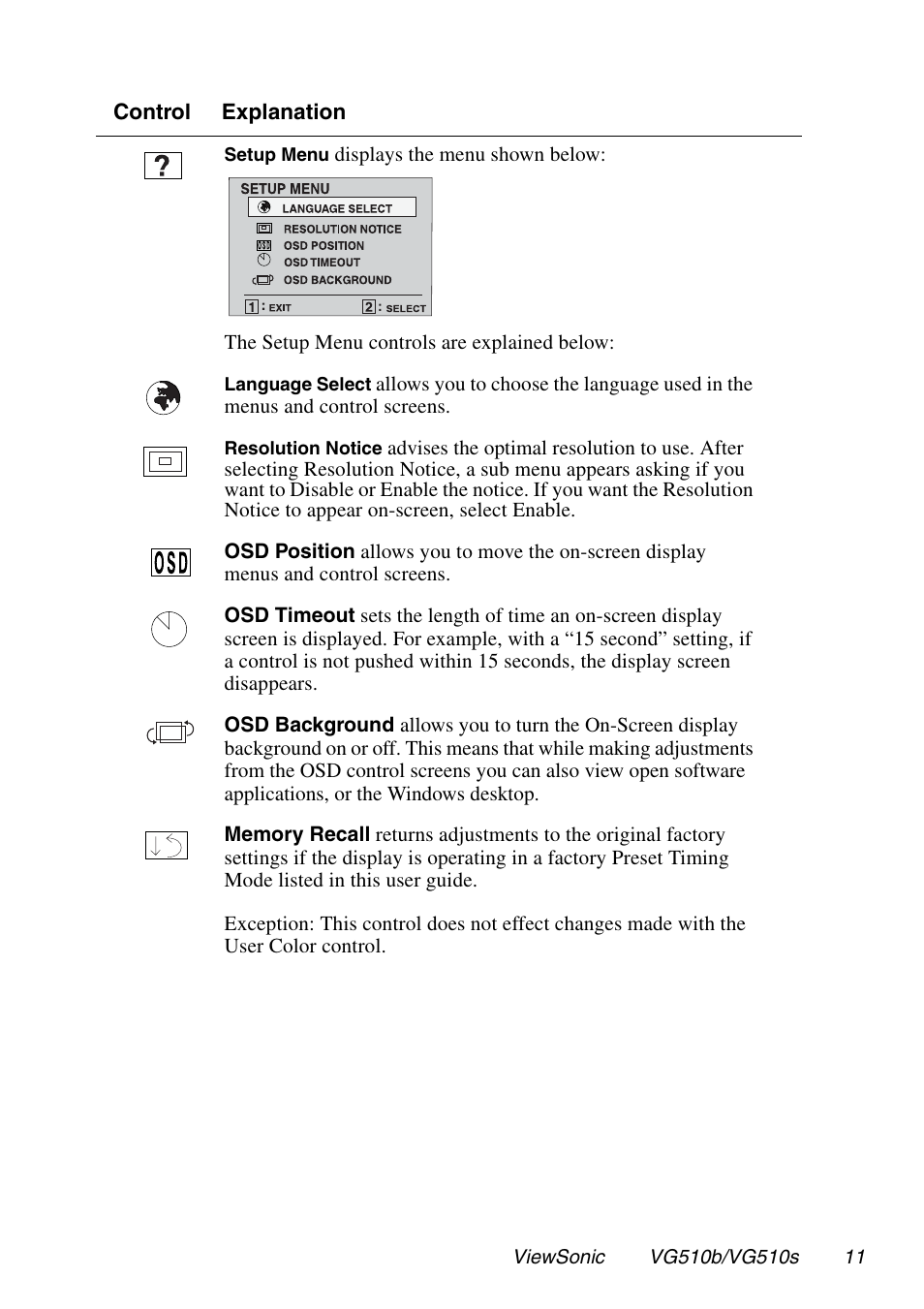 VIEWSONIC G510b User Manual | Page 12 / 20